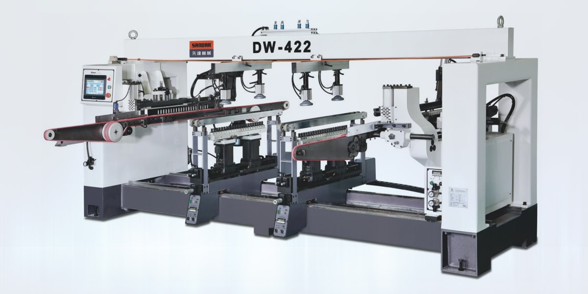 DW-422 Heavy-duty Automatic Six Rows Boring Machine (With Automatic Feeding Device)